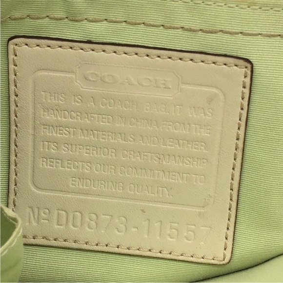 Coach Madeline Brown and Gold Shoulder Bag - Picture 6 of 9